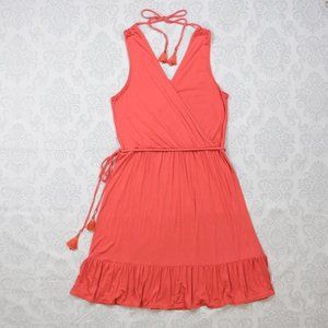 LOFT Beach Swim Cover, V-Neck Sun Dress Size L